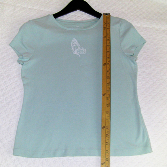 Talbots Casual Butterfly short sleeve  PM - Picture 2 of 8